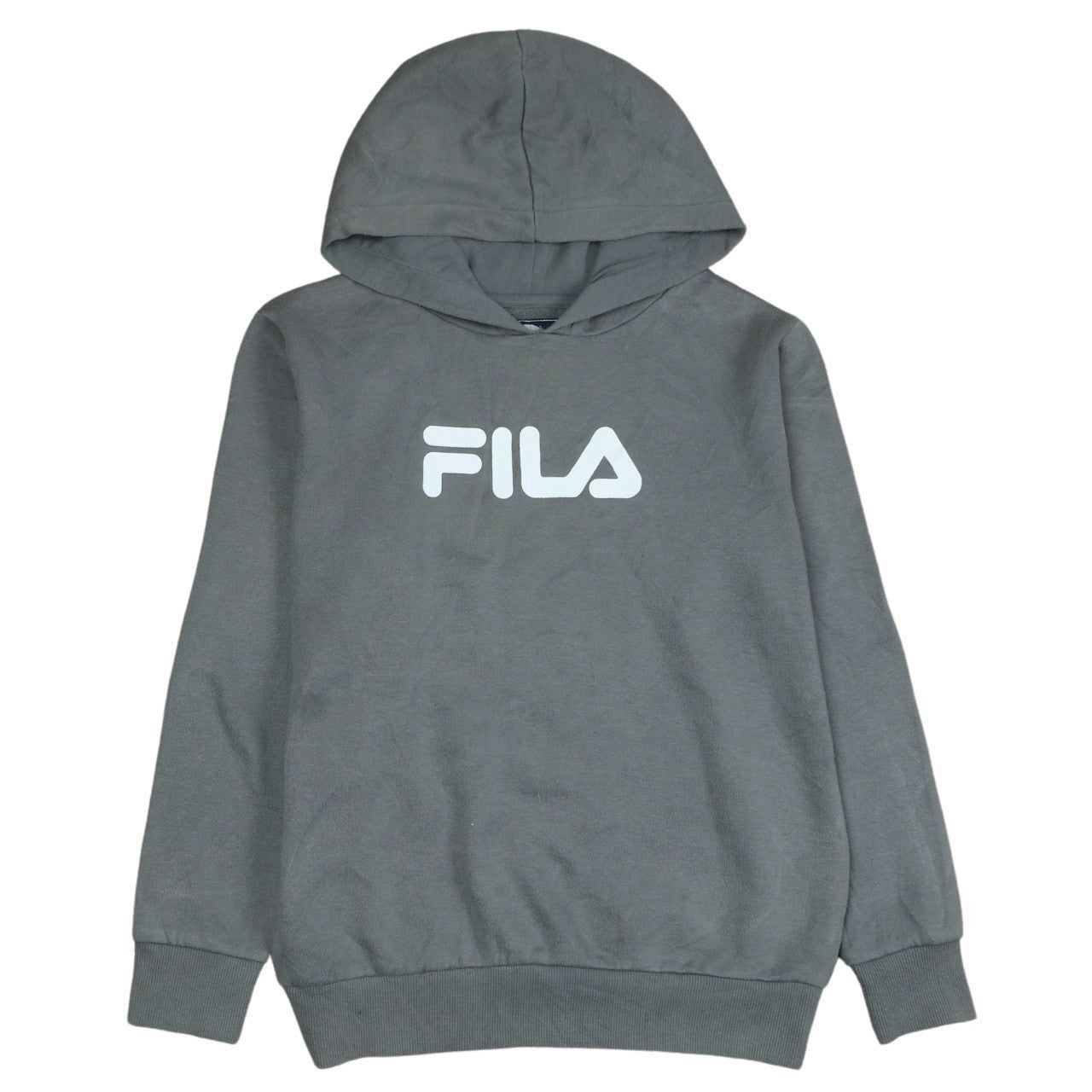 Felpa con cappuccio vintage FILA GRIGIA DONNA XL