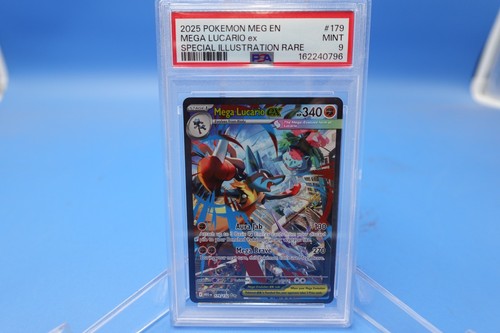 Mega Lucario ex graded PSA 9 for sale on eBay