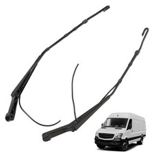 2-Pack Front Left and Right Windshield Wiper Arm Black Replacement for 2004