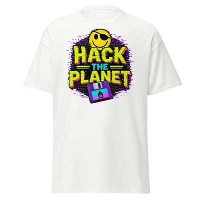 Hack The Planet Shirt Retro Movie Quote Hackers T Shirt 90s Nostalgia Tee