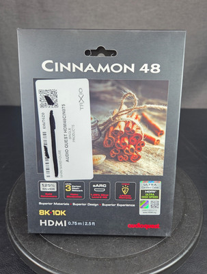 AudioQuest Cinnamon 48 HDMI Cable - 0.75 Meter 2.5 ft Brand New FAST SHIP!  
