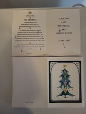 Christmas Holiday Cards Lot of 19 Ornament Christmas Tree Free Shipping