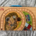 Thomas & Friends wooden train track and carrier/storage case/folding play board.