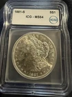 Morgan 1881-S Silver Dollar $1 ICG MS64 San Francisco Uncirculated Coin