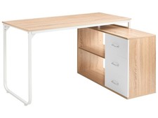 Image of Corner Desk SOGNE Light Brown 140 cm 100 cm