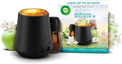 Air Wick Essential Mist Diffuser Kit, Morning Meadow, 1 Gerät & 1 Nachfüller (20 ml
