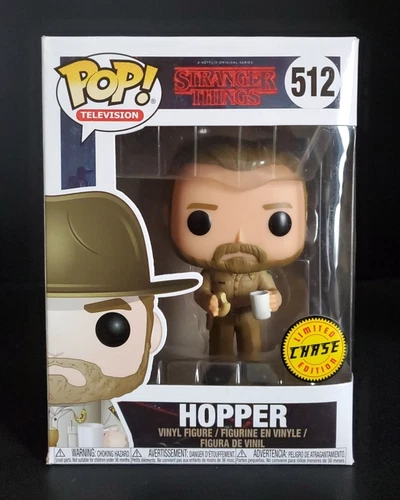 Funko Pop! Television Stranger Things Hopper Chase #512 with Protector