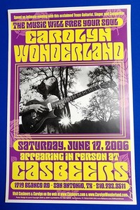 Blues Concert Poster Carolyn "Force of Nature" Wonderland 6/17/2006  11 x 17