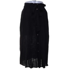 Amisu, Rock, Größe: 44, Schwarz, Leinen/Viskose, Damen #RmA