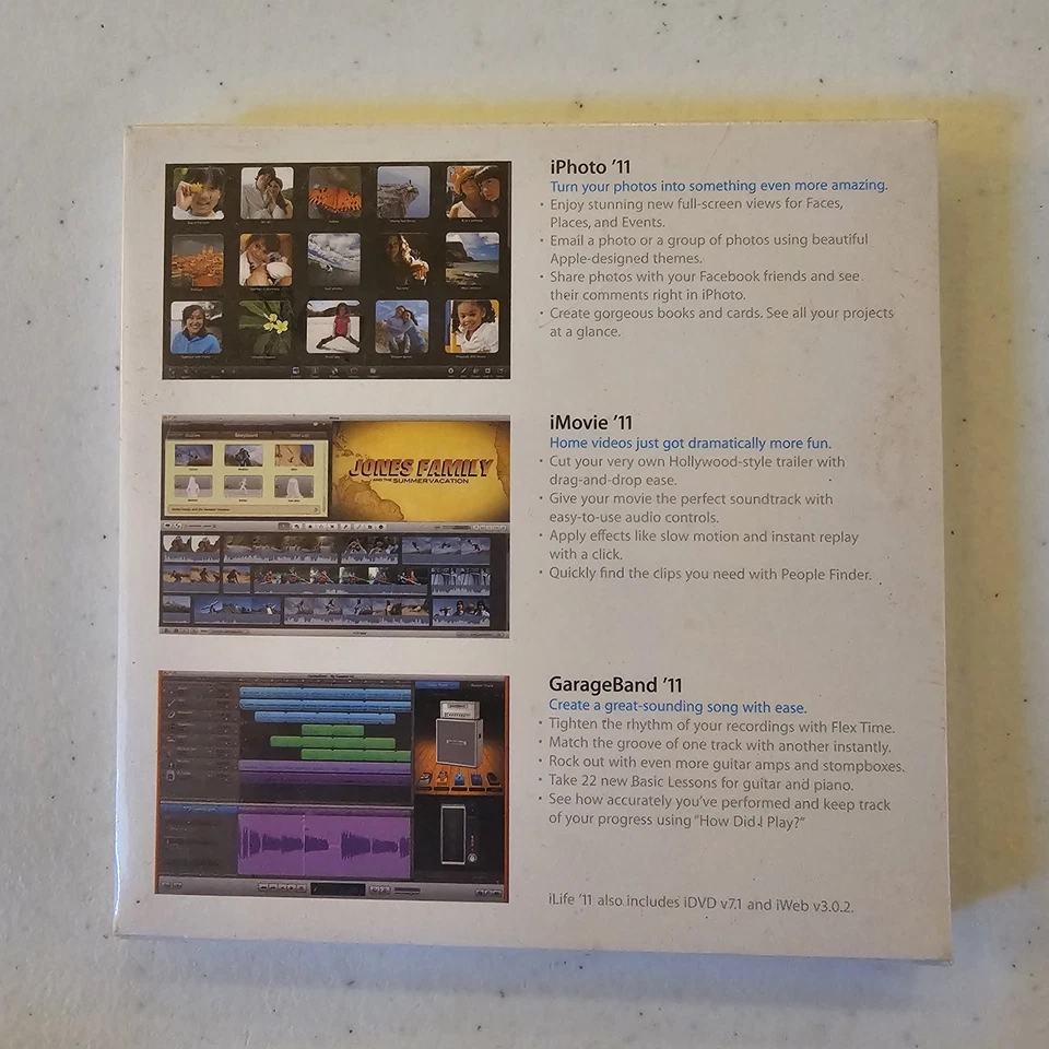 Apple iLife 11 Retail DVD Brand New Sealed! - Image 3 of 4