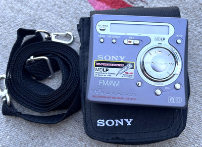 Vintage Sony MD Walkman Portable MiniDisc Recorder Player MZ-G750 w/ Case