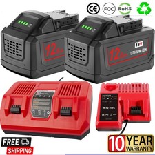 18V Battery For Milwaukee for M18 8.0,12.0AH Extended Lithium 48-11-1880 Charger