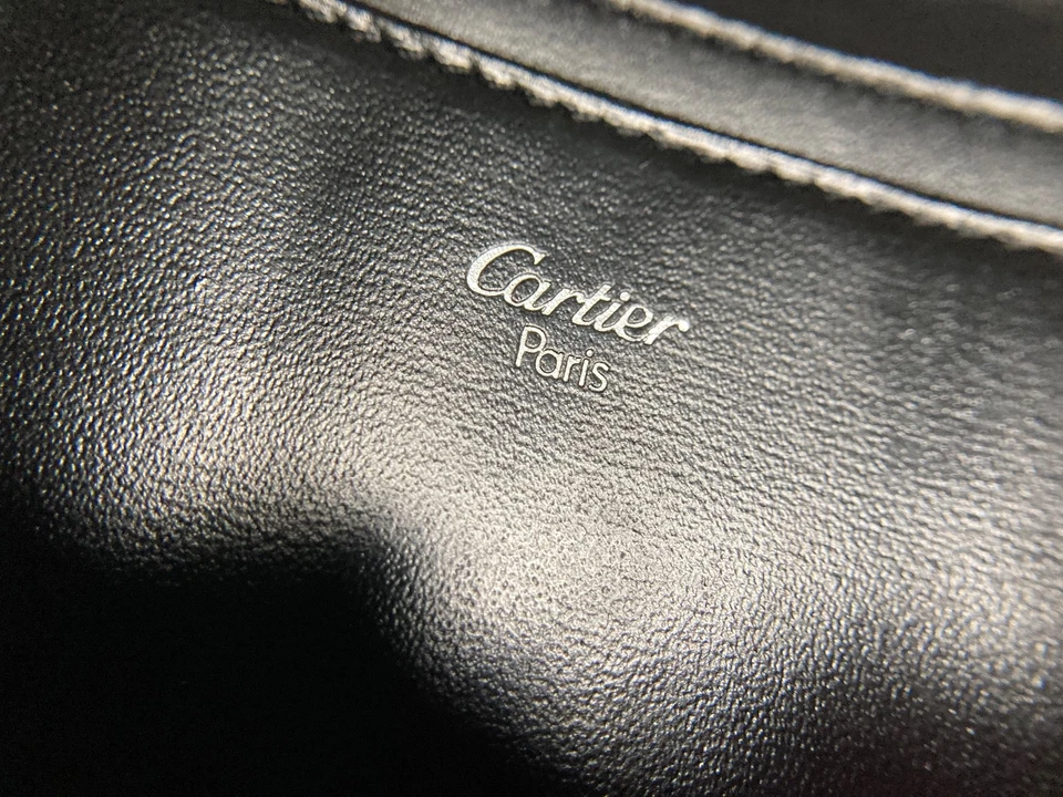 CARTIER VINTAGE PASHA CC EMBLEMA CUERO SHEENY CARTERA LARGA PLEGABLE FRANCIA ... - Imagen 2 de 4