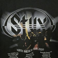 SSTYX 2009 Signed t-shirt concert mens size XL Band Tee