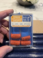 Sprague Orange Drop .056uF 600V Capacitors 6PS-S56 Vintage Tube Amp Guitar Qty 4