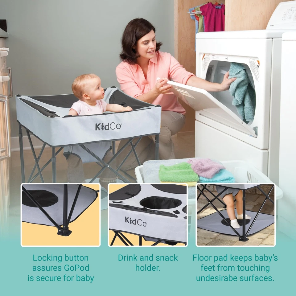 - GoPod Asiento de Actividad de Viaje Altura Ajustable con Alfombrilla, Bebé Portátil... Foto 2 de 4
