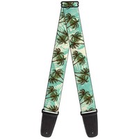 Guitar Strap - Palm Trees Swaying Tan/Teal (Us Import) ACC NEU