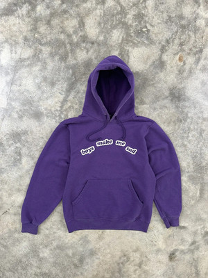 Brockhampton '' Boys Make Me Sad '' Purple Arc Hoodie Small