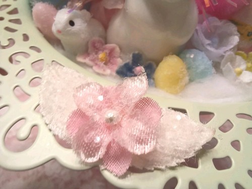 ๐๐ Carino! Vintage Dolce Primavera Pasqua Agnello Coniglietti Pulcini Pastello Assemblaggio - Foto 10 di 15