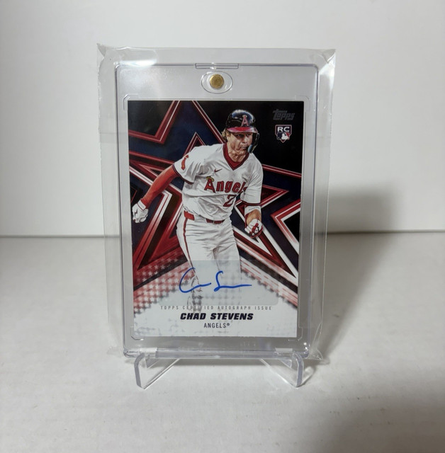 2026 Topps Series 1 Chad Stevens Baseball Stars Auto BLACK  /10 BSA-CS