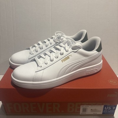 Size 9 Puma Ace Court Classic Vulc White Black NIB