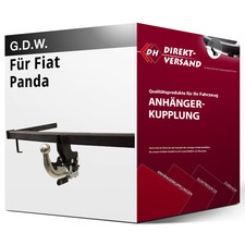 Für Fiat Panda Typ 312 / 319 (G.D.W.) Anhängerkupplung horizontal abnehmbar neu