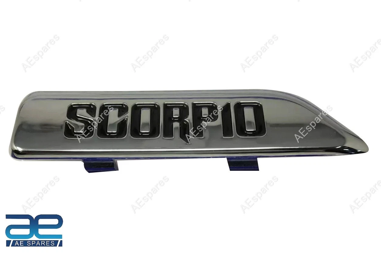 Badge Scorpio Emblem Chrome For Mahindra Scorpio 2.0 2.2L 2014-Now 0112AAG07591A