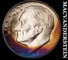 1951-D Silver Roosevelt Dime - Choice Gem Brilliant Unc  Super Color  #K2683
