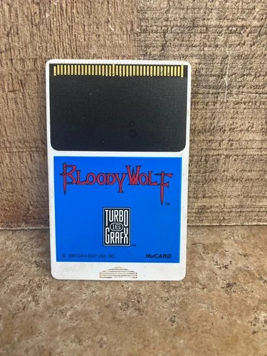 Bloody Wolf TurboGrafx 16 HuCard/Cartridge Only Authentic Tested Works