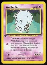 Wobbuffet 35/75 Neo Discovery Pokemon - Rare 1st Edition MP on eBay