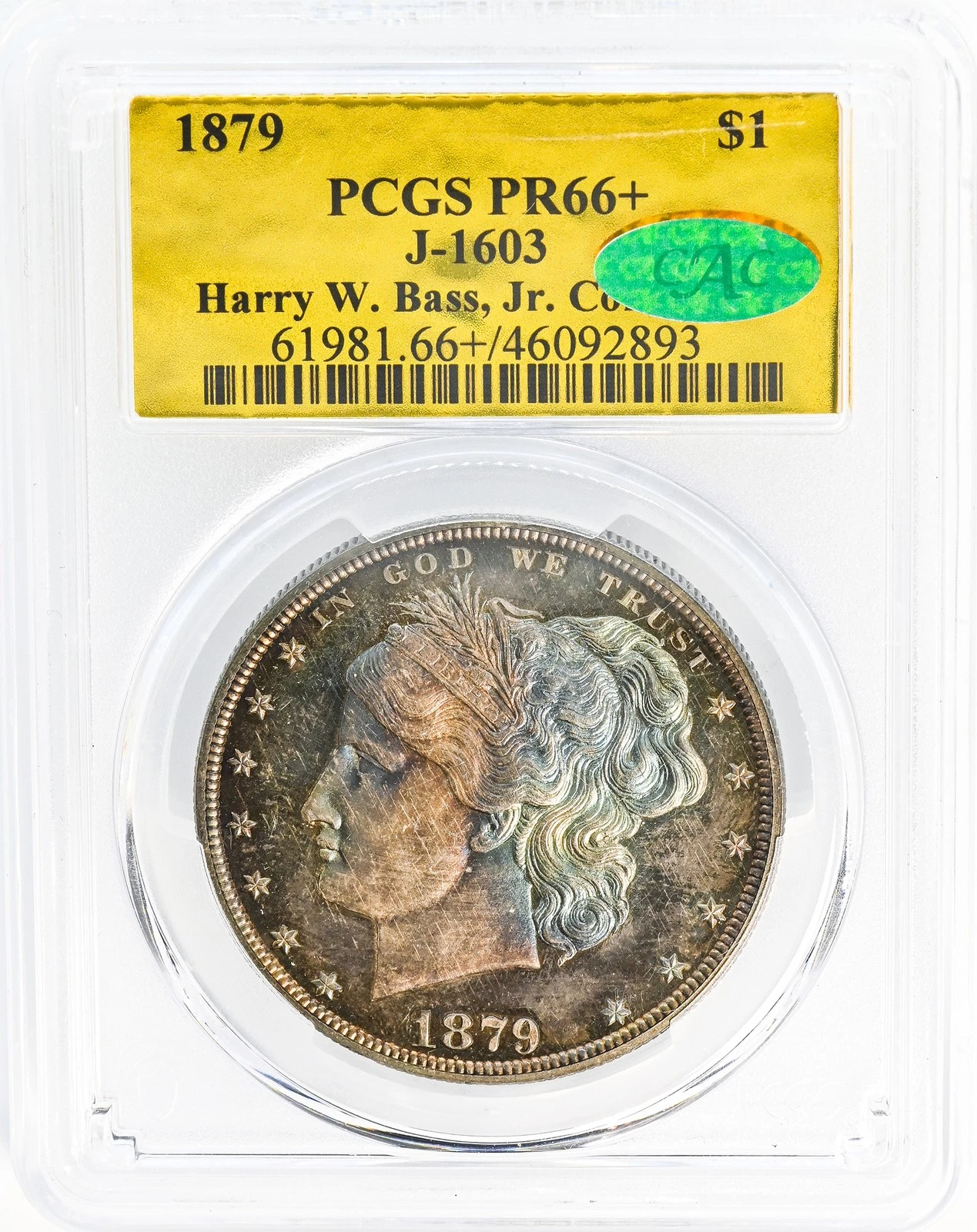 1879 WASHLADY S$1 J-1603 PCGS PR 66+