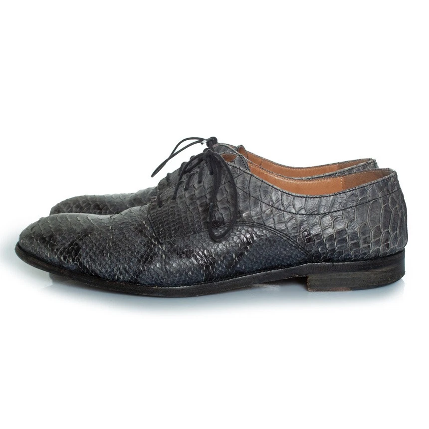 Maison Margiela Graue Schnürschuhe Aus Pythonleder Männlich Grau 41 - Bild 2 von 4