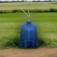 NWT: a.n.a A New Approach Button Down Blouse Juniors L