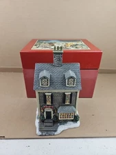 1st Edition Lang and Wise Folk Art Village The Joy of Christmas Bear Toy Shoppe 