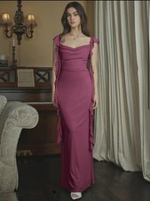 Cider Pink Wedding Cocktail Maxi Dress - Size Medium - New With Tags