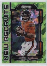 2021 Panini Prizm New Recruits Green Ice Prizm Justin Fields #NR-4 0wn0