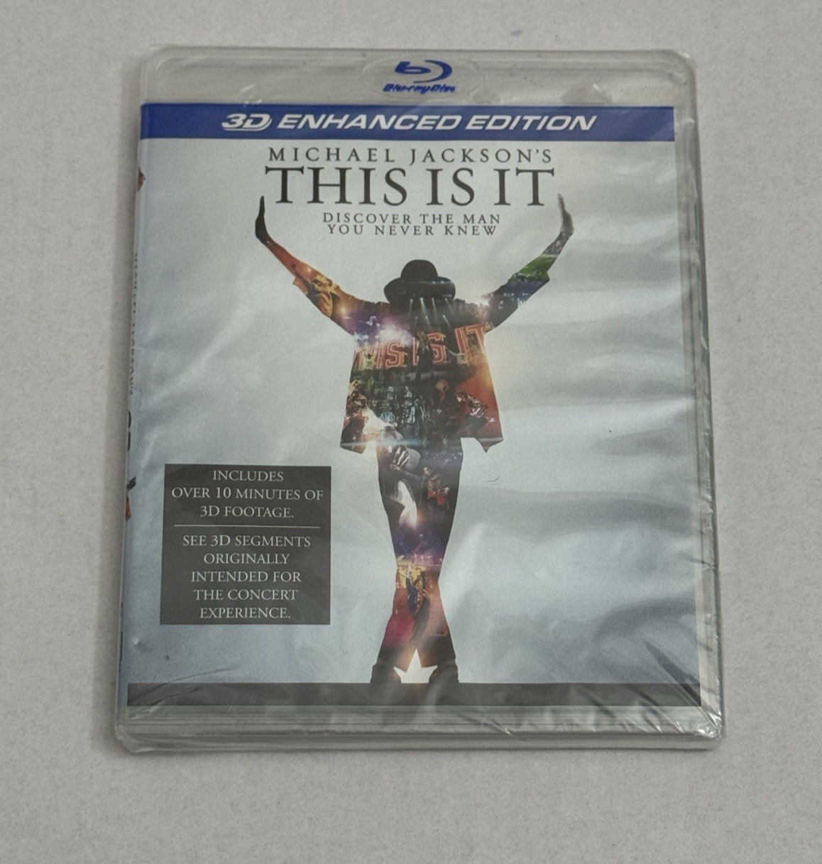 NEW SEALED PROMO Michael Jackson's: This Is It 3D Enhanced Edition Blu-ray