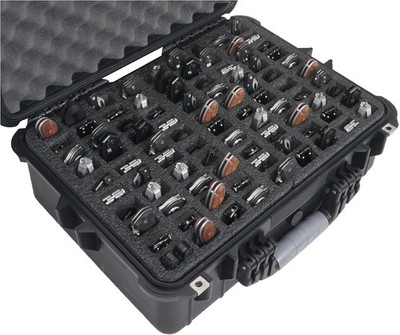 Hard Sided Waterproof Lockable Folding Knife Case Travel Storage Organizer Box