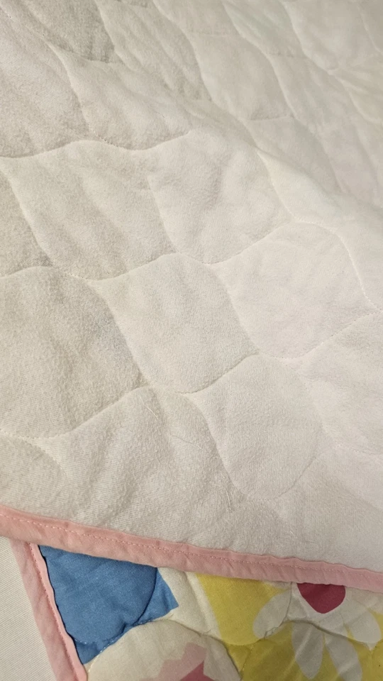 Manta de cama rosa vintage 1997 Looney Tunes Tweety Bird 52" x 41" para cuna/niño pequeño Foto 3 de 4