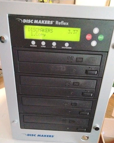 Disc Makers Reflex Cd DVD 4 Disc Duplicator Without Power Cord