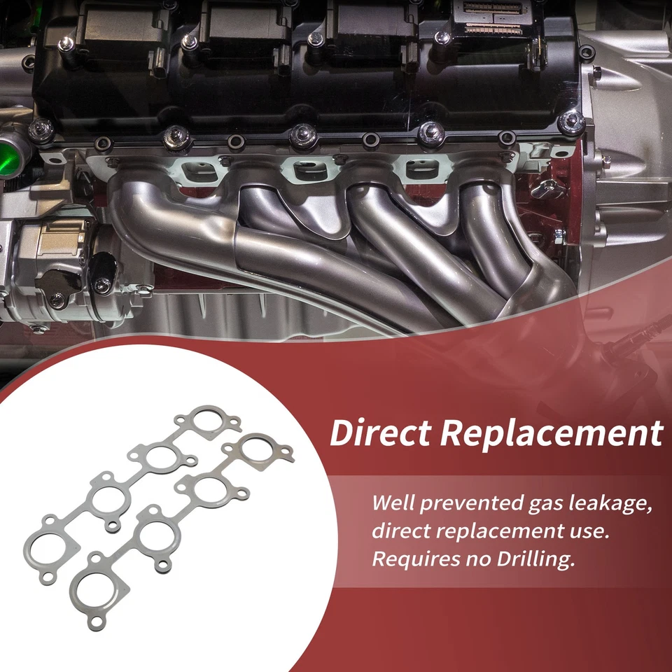 Junta de cabezal colector de escape 2 piezas para Toyota 4Runner 2003-2009 Nº1717350021 Foto 3 de 4