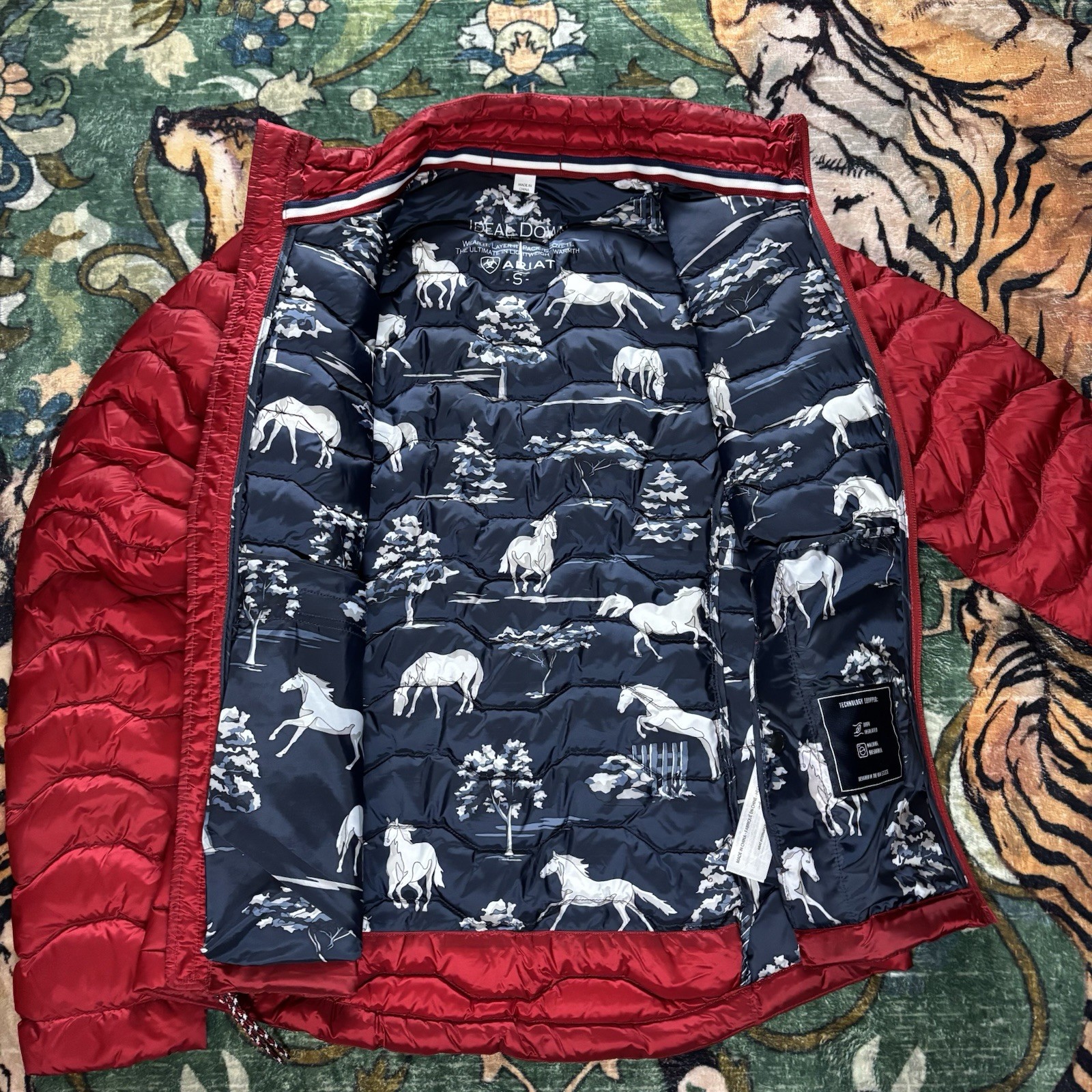 Ariat Ideal Down Puffer Jacket Packable Full Zip … - image 3