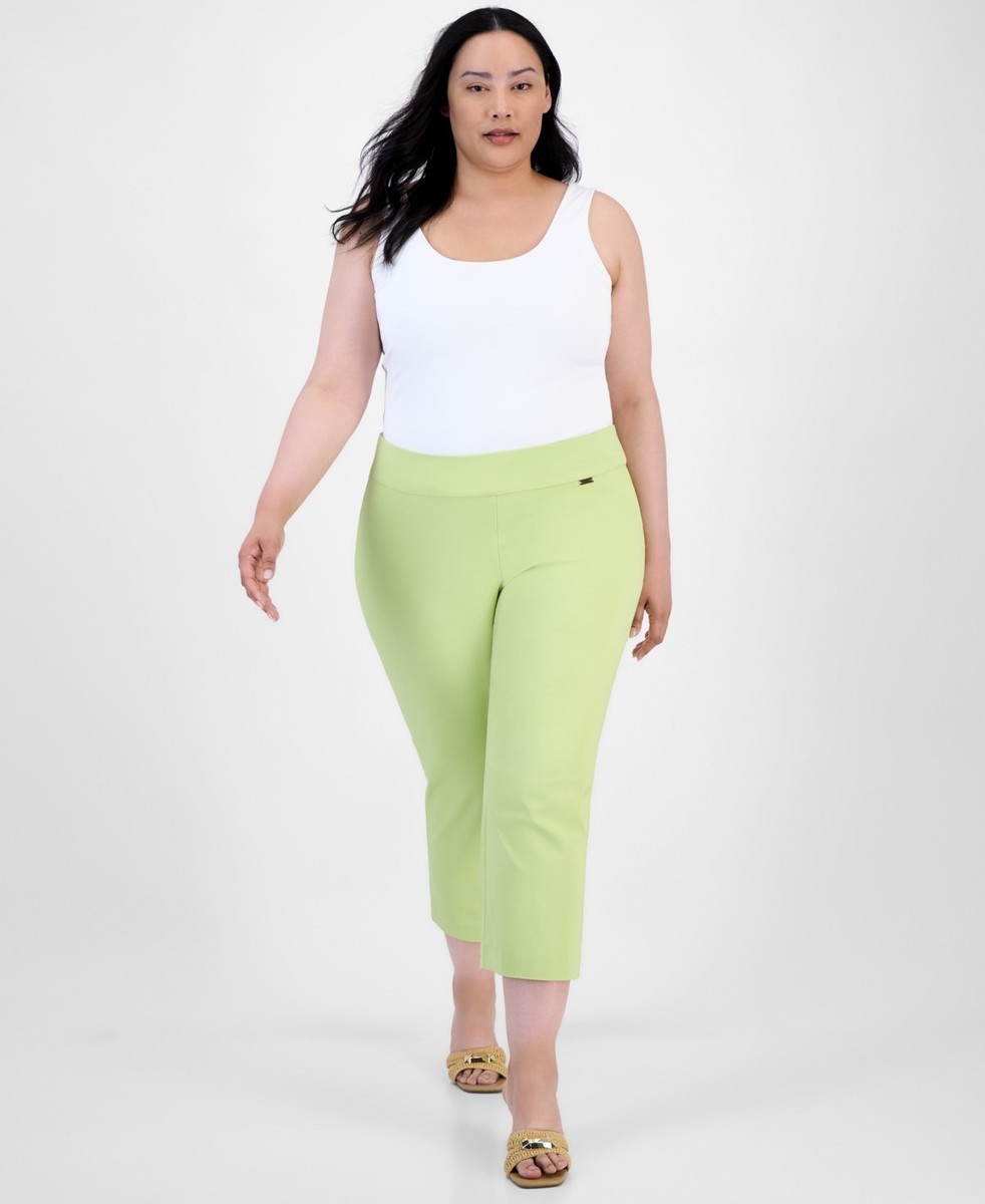 I.N.C. International Concepts Plus Size Mid-Rise Capri Pants 20W  display picture 1