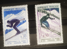 timbre FRANCE 1962 YT N°1326/1327 CHAMONIX MONT BLANC neuf**