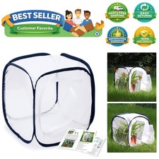 Insect and Butterfly Habitat Cage Terrarium Pop-up 12 X 12 X 12 Inches