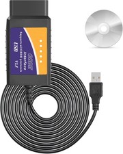 Cerrxian Elm327 Obd2 Usb Adapter Obd2 To Usb Scanner Adapter Obdii Diagnostic Ca