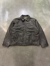 Eddie Bauer Men's Heavy Leather Jacket Vintage XL Tall