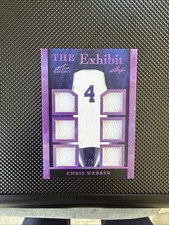 2023 LEAF ART OF SPORT CHRIS WEBBER THE EXHIBIT Game Used MULTI JERSEY CARD 2/5