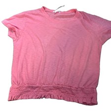 Sundry coral/pink 100% Pima cotton size 2 gathered bottom USA made only worn 1X