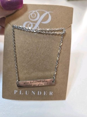 Plunder Design Jewelry ''She Believed She Could''  EngraveStainless Steel Necklace
